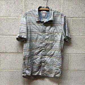 Quiksilver Striped Short Sleeve Button Down